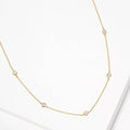 16 inch Gold Cubic Zirconia Gold Dipped Necklace - Sienna Roe