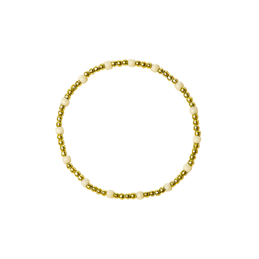 The Bubbly- White Coco's Beads and Co