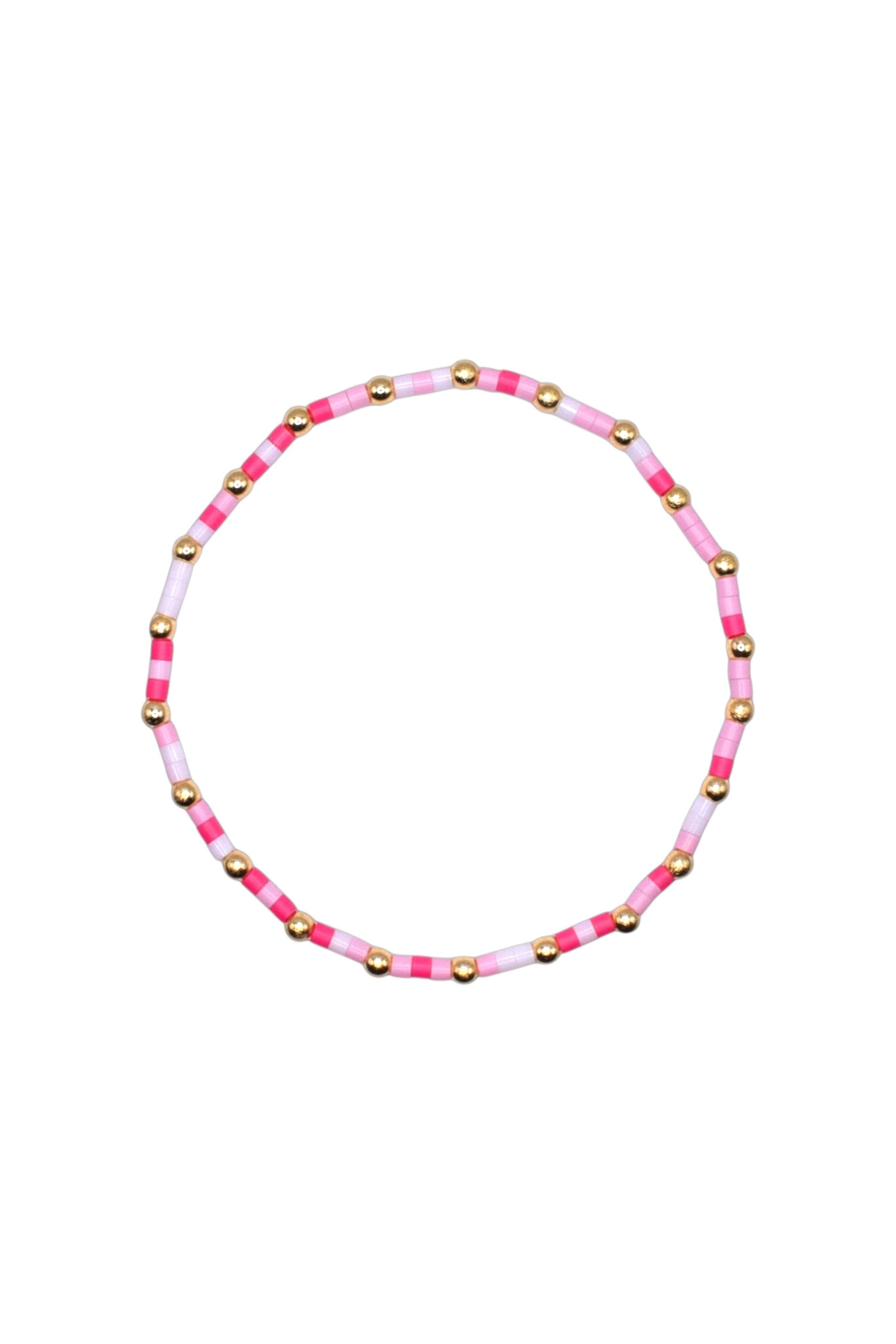 The Claire- Light Pink/ Hot Pink/ White Coco's Beads and Co