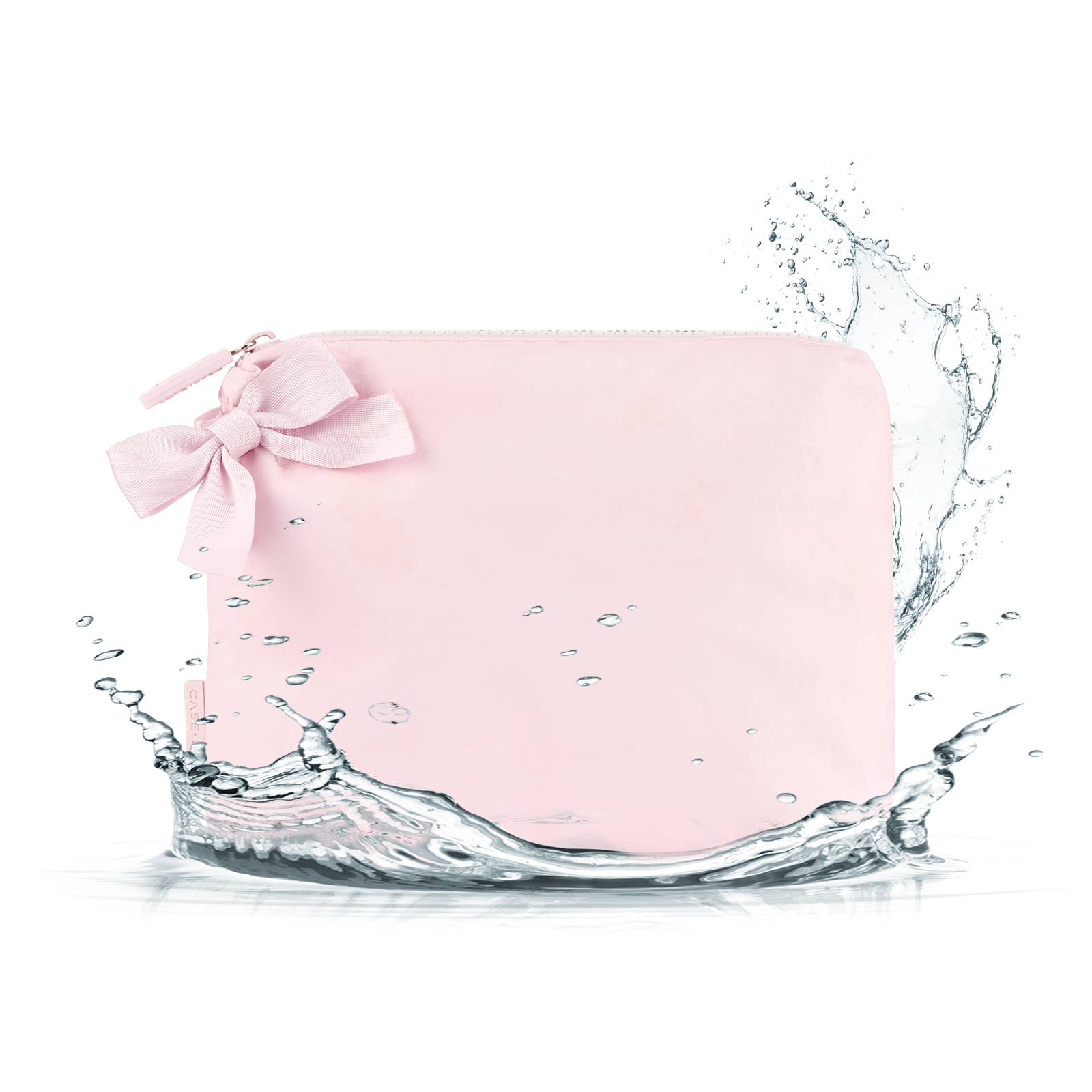 Case - Mate Ballet Pink Bow Crinkle Makeup Bag - Sienna Roe