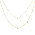 Cubic Zirconia Layered Gold Dipped Necklace - Sienna Roe